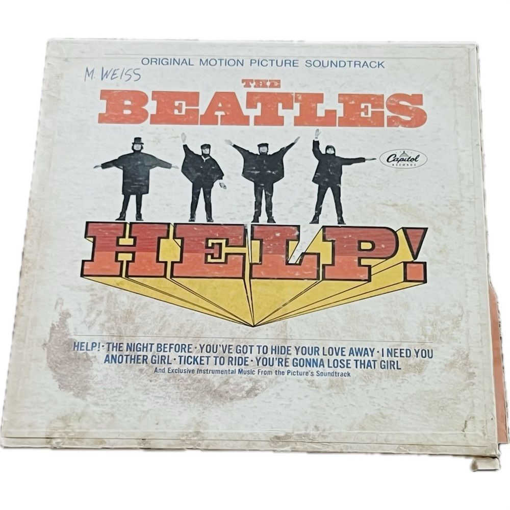 Vintage the Beatles help LP vinyl record great use condition